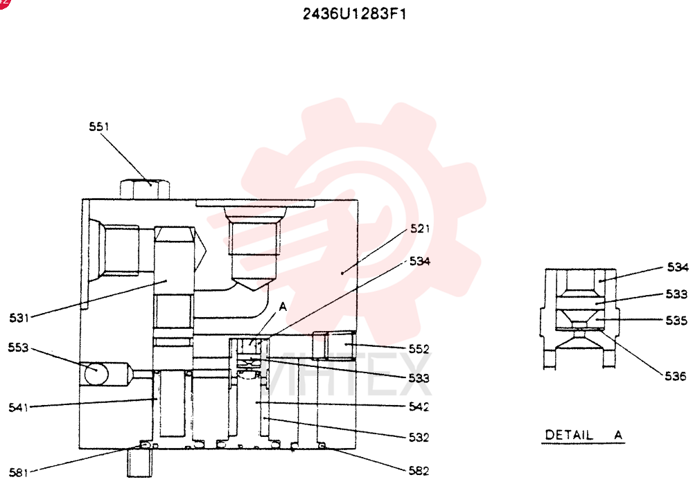 VALVE PRESSURE RELIE 2436U1283F1