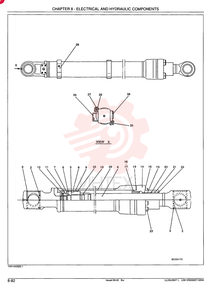 BUCKET CYLINDER YX01V00005F4 (1)
