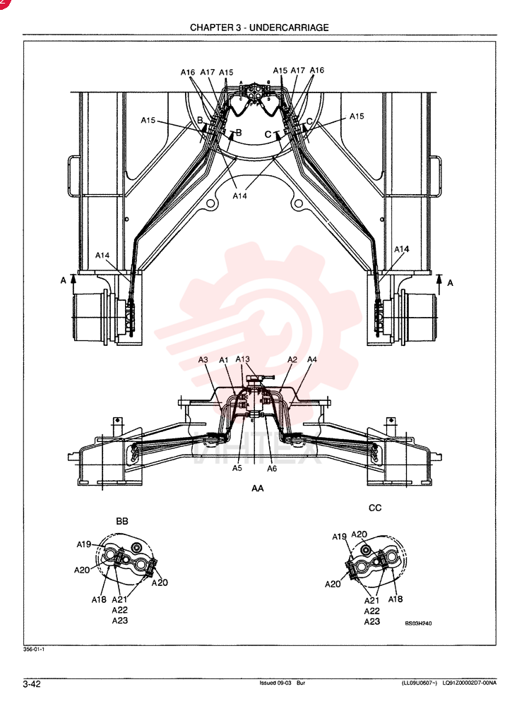 HYD LINES, LOWER - Standard LQ02H00022F1