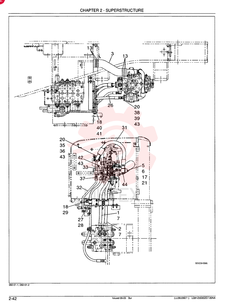 HYDRAULIC LINES, PUMP - Rotation LQ30H00023F1 (2)