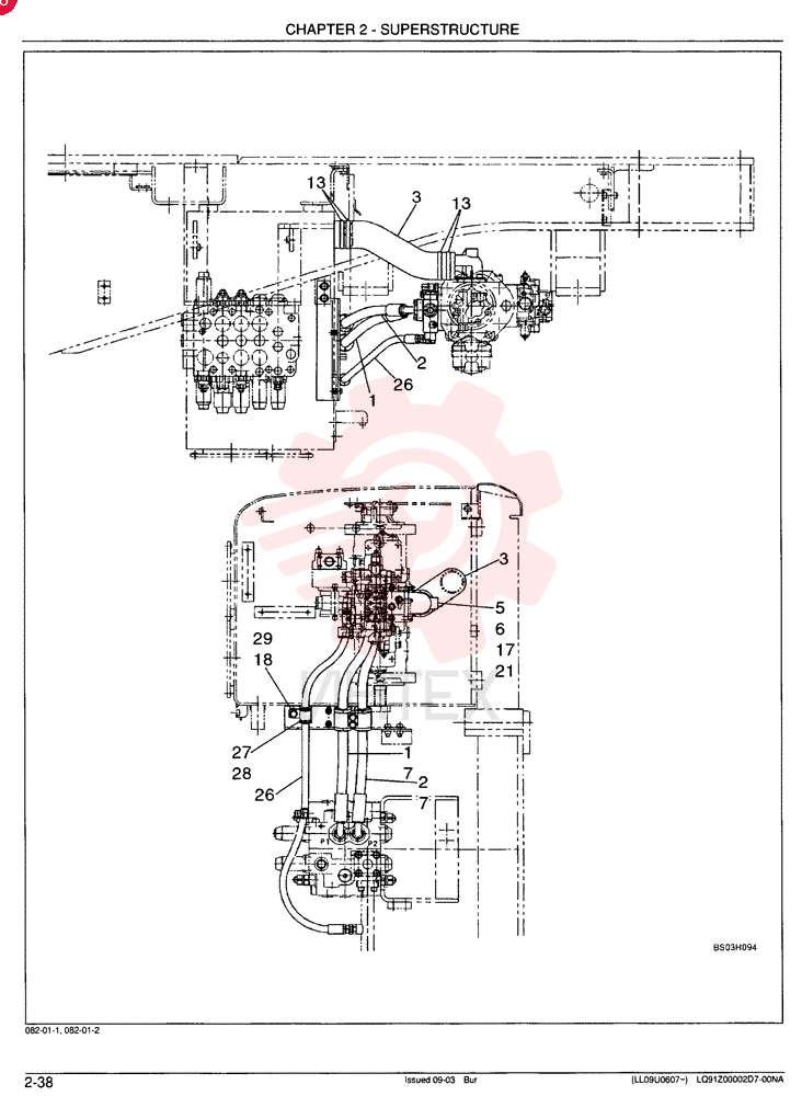 HYDRAULIC LINES, PUMP - Standard LQ30H00017F1 (2)