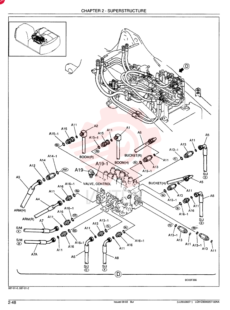 HYDRAULIC LINES, UPPER LQ03H00031F1 (3)