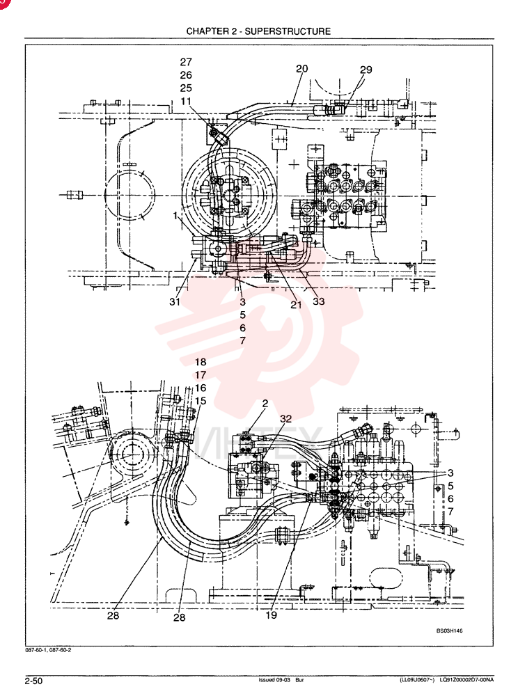 HYDRAULIC LINES, UPPER - Nibbler & Breaker LQ03H000036F2 (2)