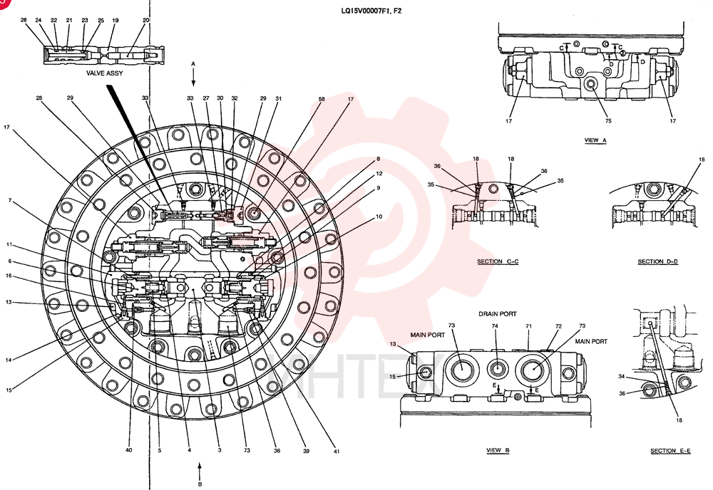 HYDRAULIC MOTOR LQ15V00007F2 (2)
