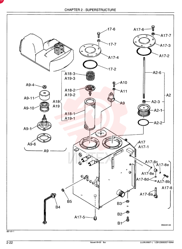 HYDRAULIC TANK ASSY - Standard LQ33H00019F3