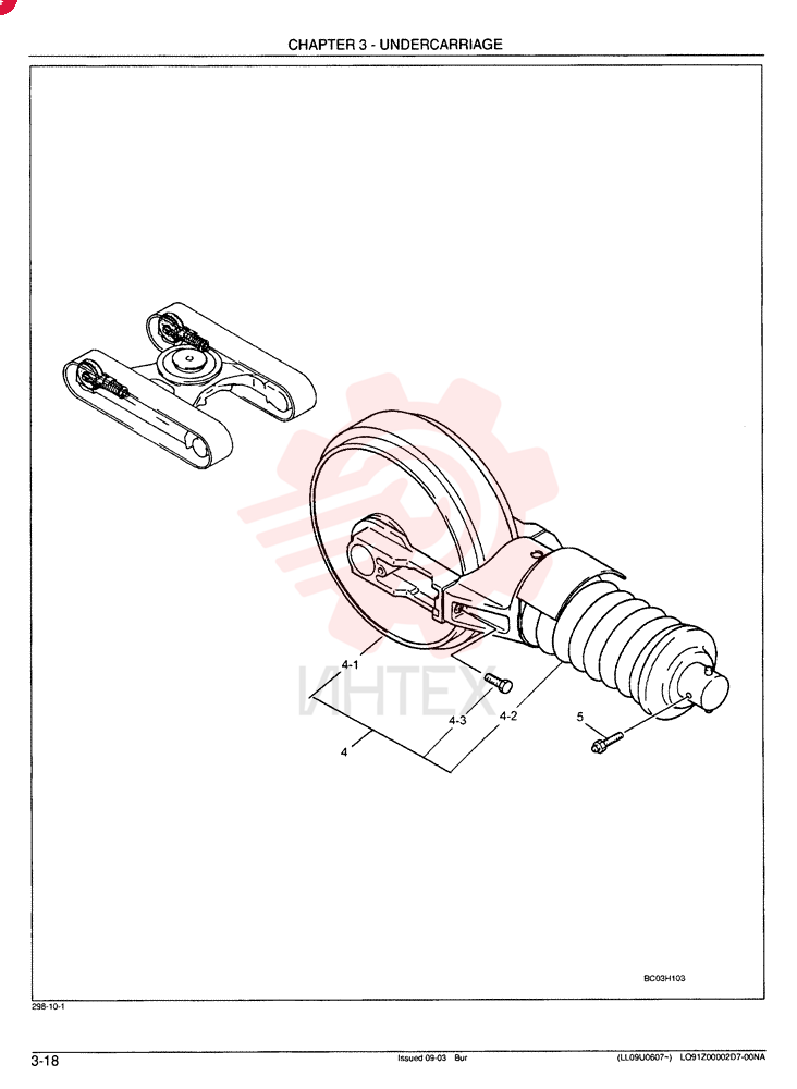 IDLER ASSY, CRAWLER LB52D00006F2