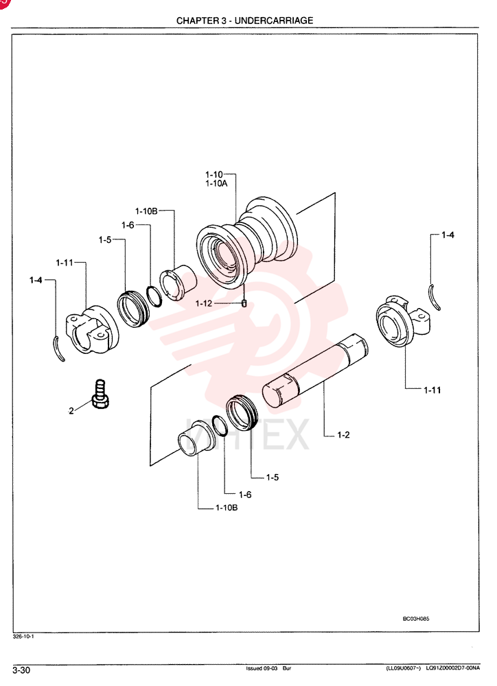 ROLLER ASSY, TRACK - H&W, H.D. LQ64D00012F1
