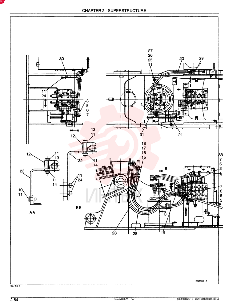 UPPER HYDRAULIC LINES - Breaker LQ03H00039F1