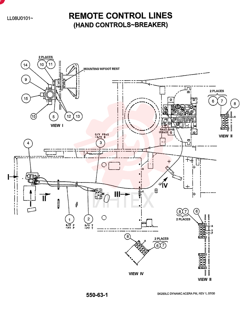 CONTROL LINES, REMOTE (HAND CONTROL-BREAKER) YN68H00074F1