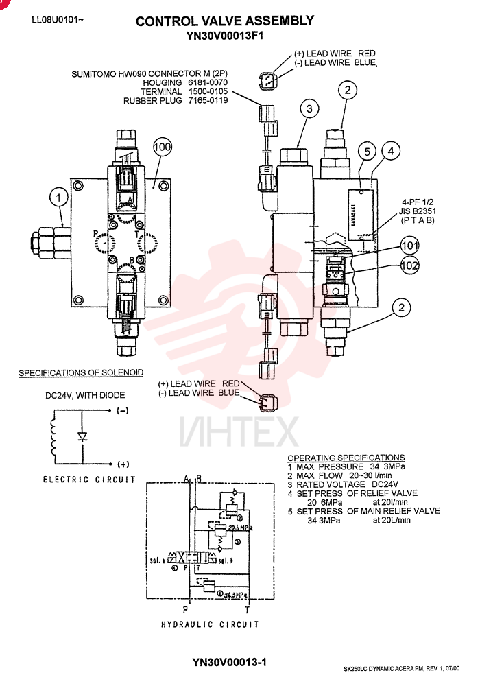 CONTROL VALVE YN30V00013F1