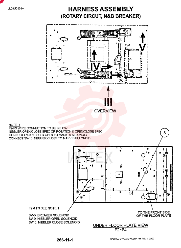 HARNESS ASSY, UPPER (ROTARY CIRCUT), (F1 ONLY) YN13E00055F1 (3)