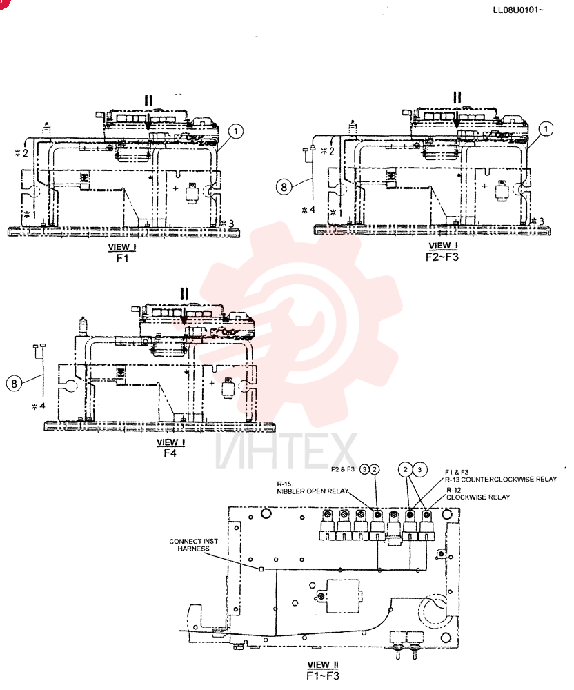 HARNESS ASSY, UPPER (ROTARY CIRCUT), (F1 ONLY) YN13E00055F1 (5)