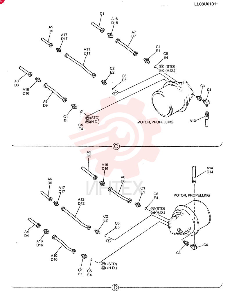 HYD LINES, LOWER (STD, H.D.) LQ02H00015F1 (1)