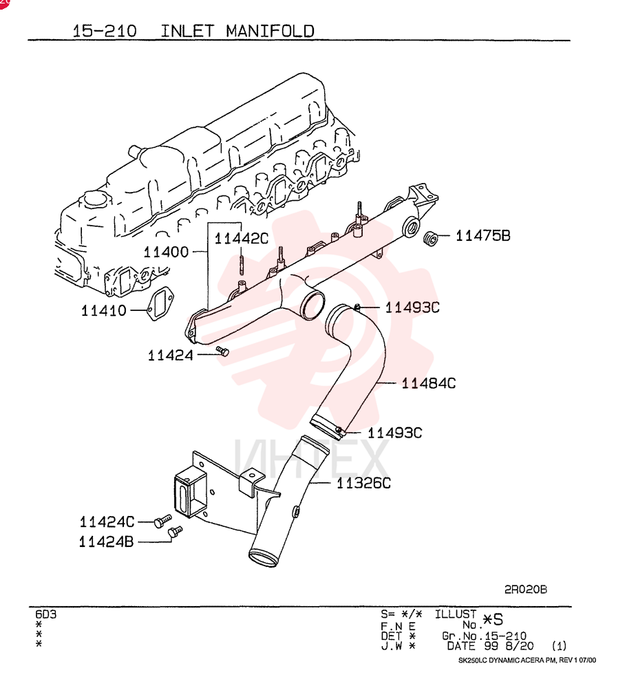 PIPE, ENG AIR INTAKE, Start Serial: 9906.1