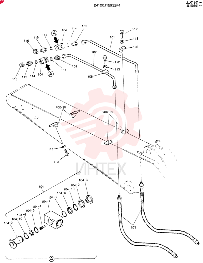 ARM ASSY, 2.5M 24100J15932F4 (1)