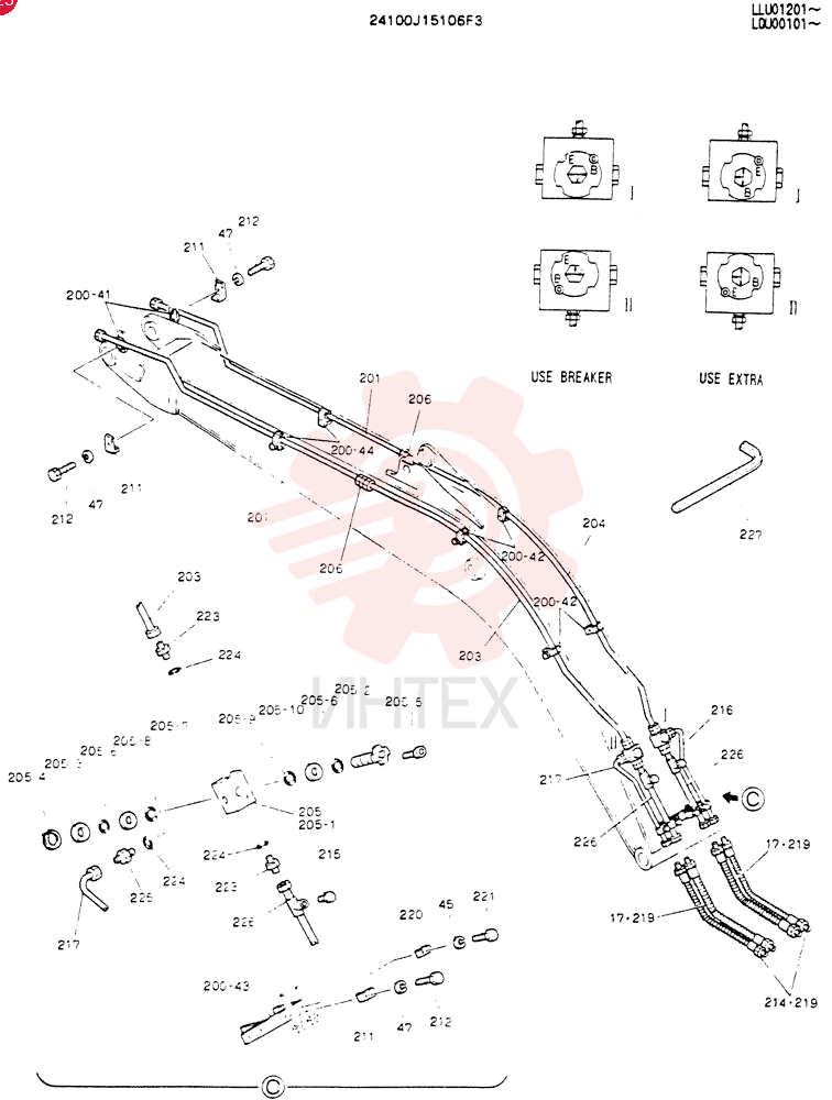 BOOM ASSY, 6. 02M 24100J15106F3 (1)