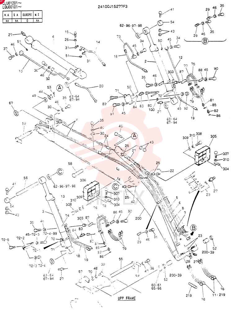 BOOM ASSY. 6. 02M 24100J15277F3 (2)