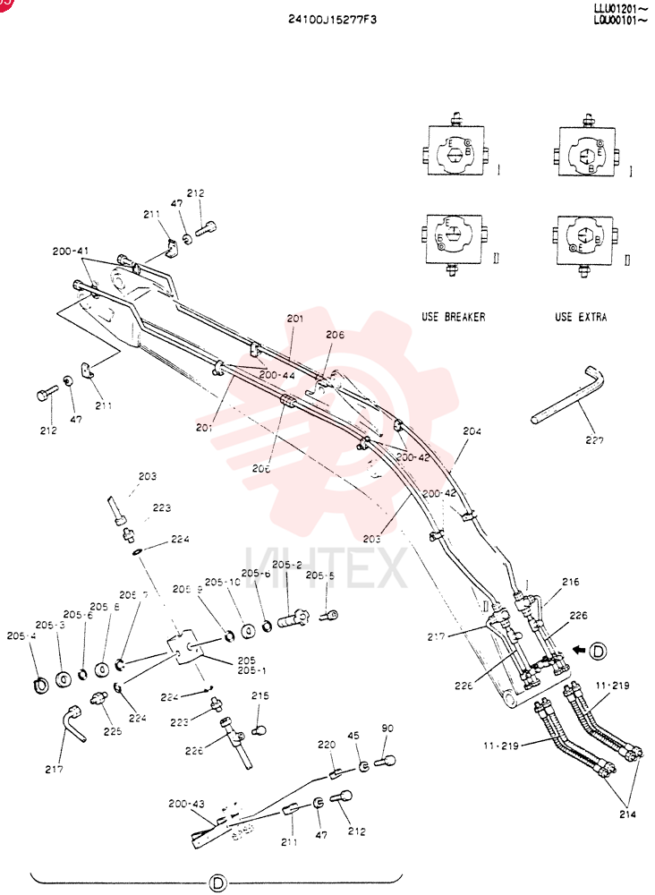 BOOM ASSY. 6. 02M 24100J15277F3 (1)