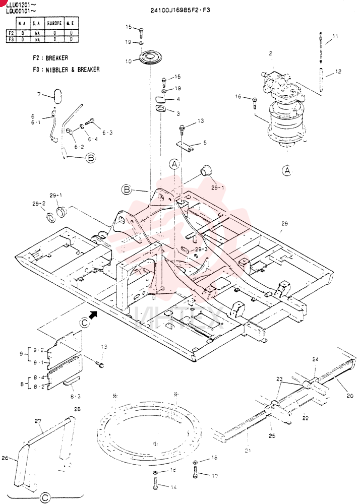 FRAME ASSY, UPP (BREAKER) 24100J16985F2