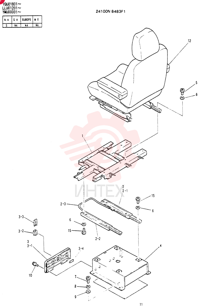 SEAT GROUP 24100N8483F1