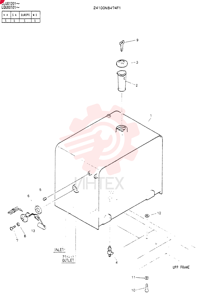 TANK ASSY, FUEL 24100N8474F1