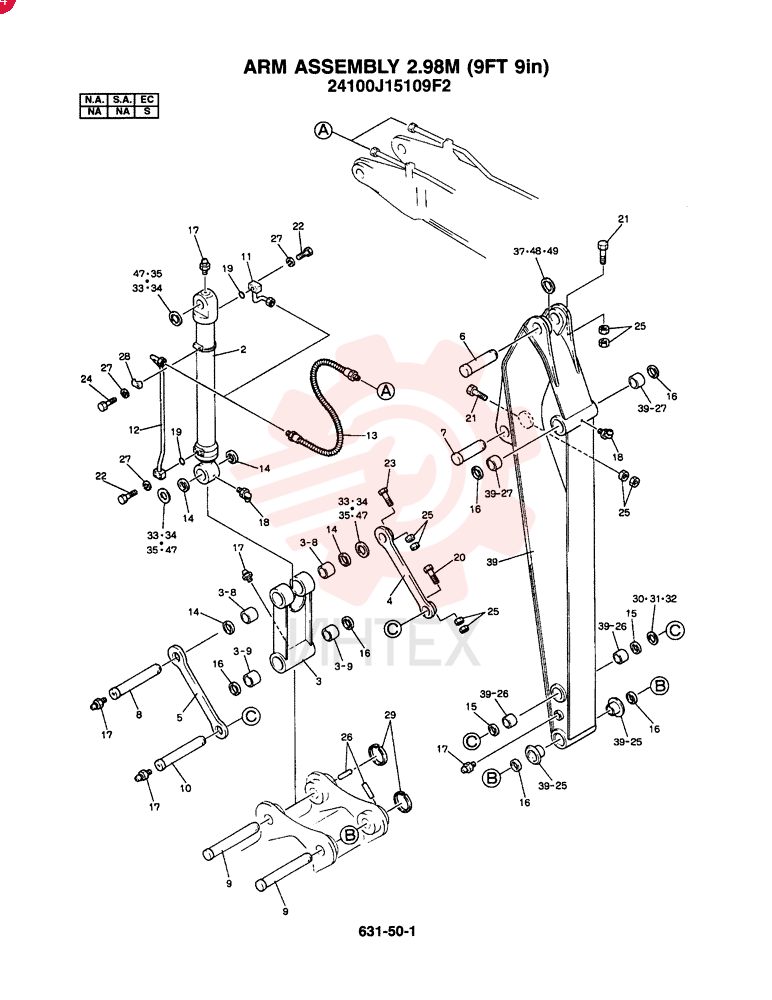 ARM ASSY., 2.98M (STANDARD) (EC)