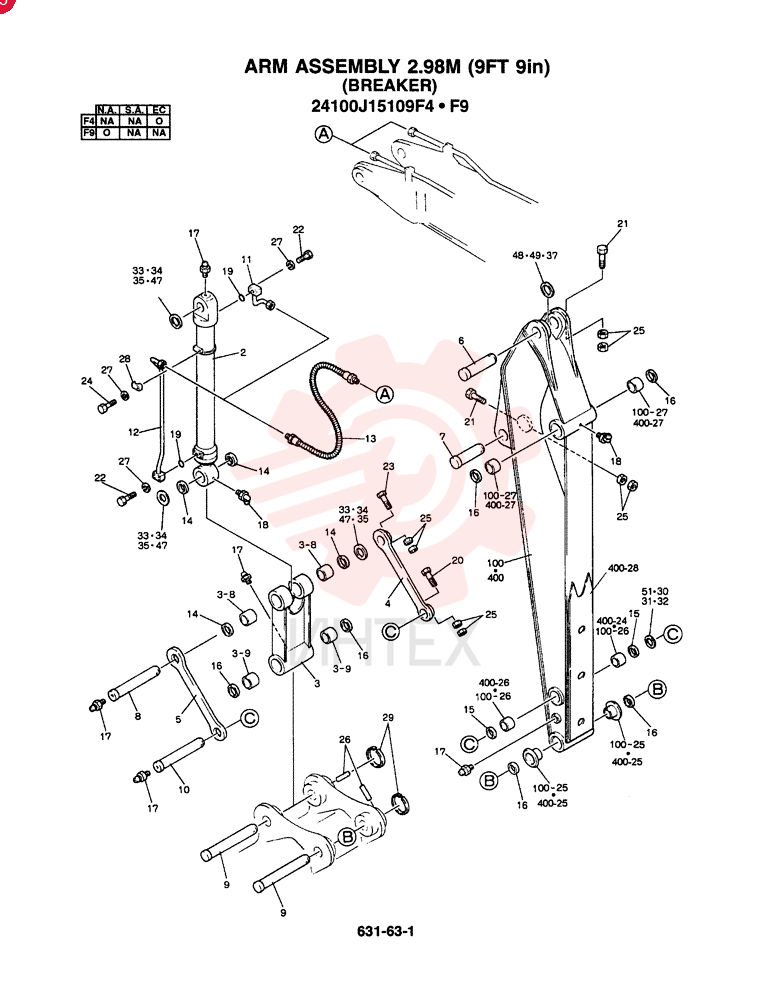 ARM ASSY., 2.98M (BREAKER)(EC) 24100J15109F4 (2)
