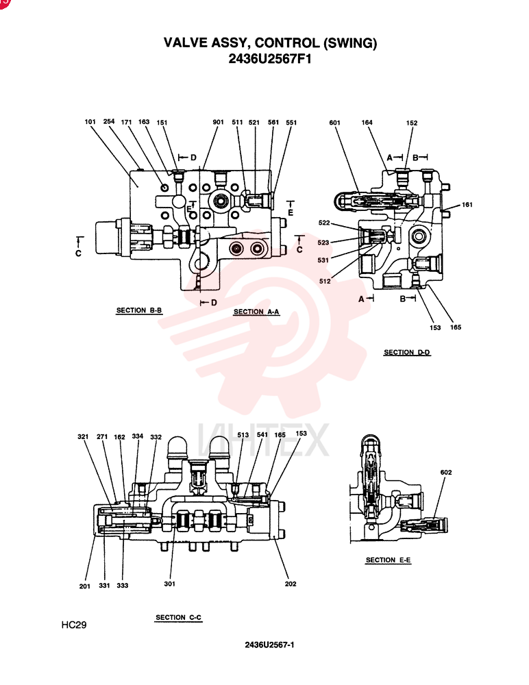 CONTROL VALVE 2436U2567F1
