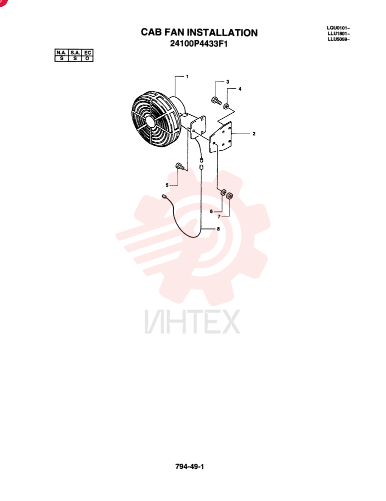 FAN INSTALLATION 24100P4433F1