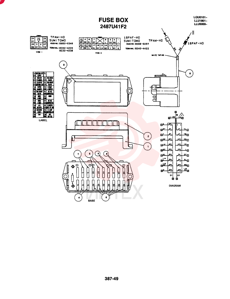 FUSE BOX 2487U41F2