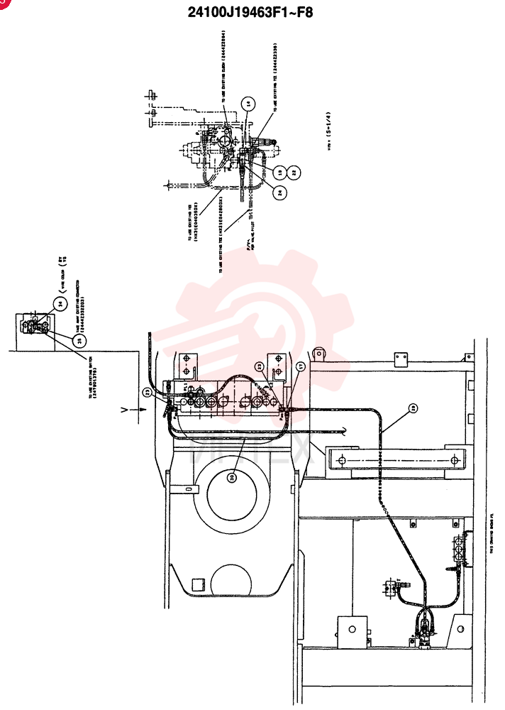 Схема (SK250NLC) - MARK IV EXCAVATOR ASN LLU5059 (GLOBAL) (1/95-12/06) 24100J19463F1 (1)