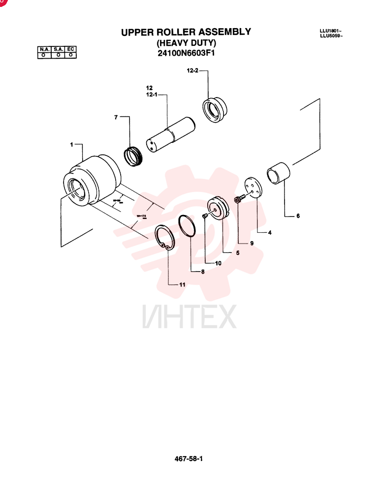 TRACK ROLLER 24100N6603F1