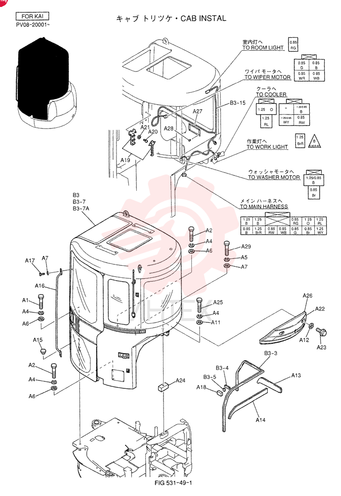 CAB INSTAL PM02C00010F2