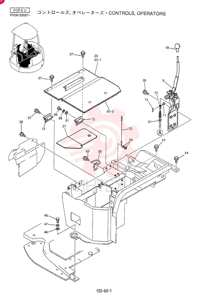 CONTROLS, OPERATORS PV03M00015F1