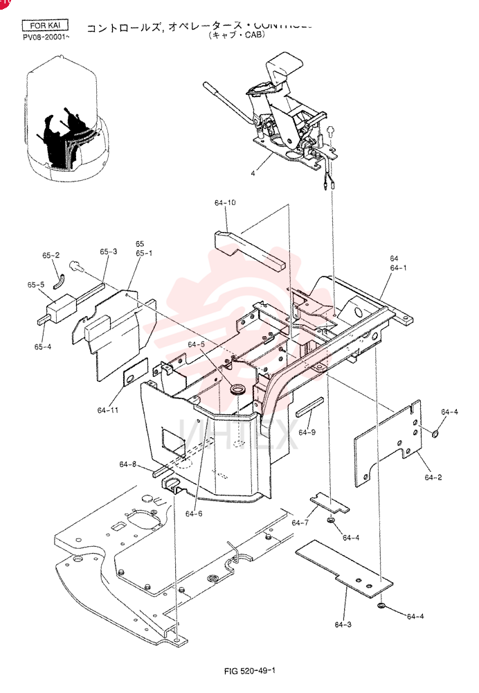 CONTROLS, OPERATORS PV03M00011F3