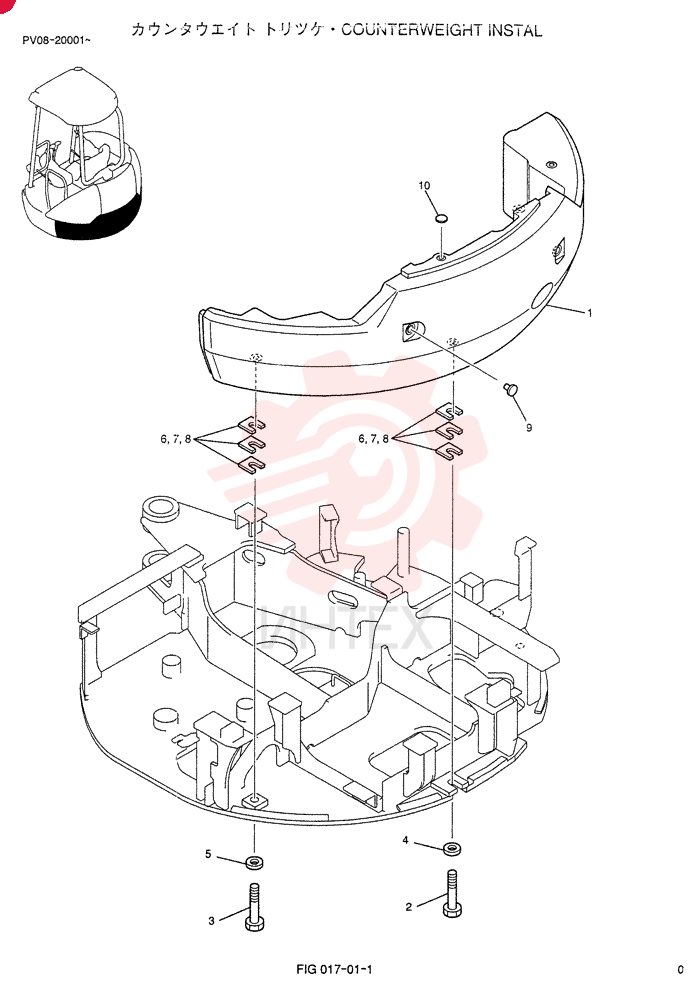 COUNTERWEIGHT INSTAL PV60C00007F1