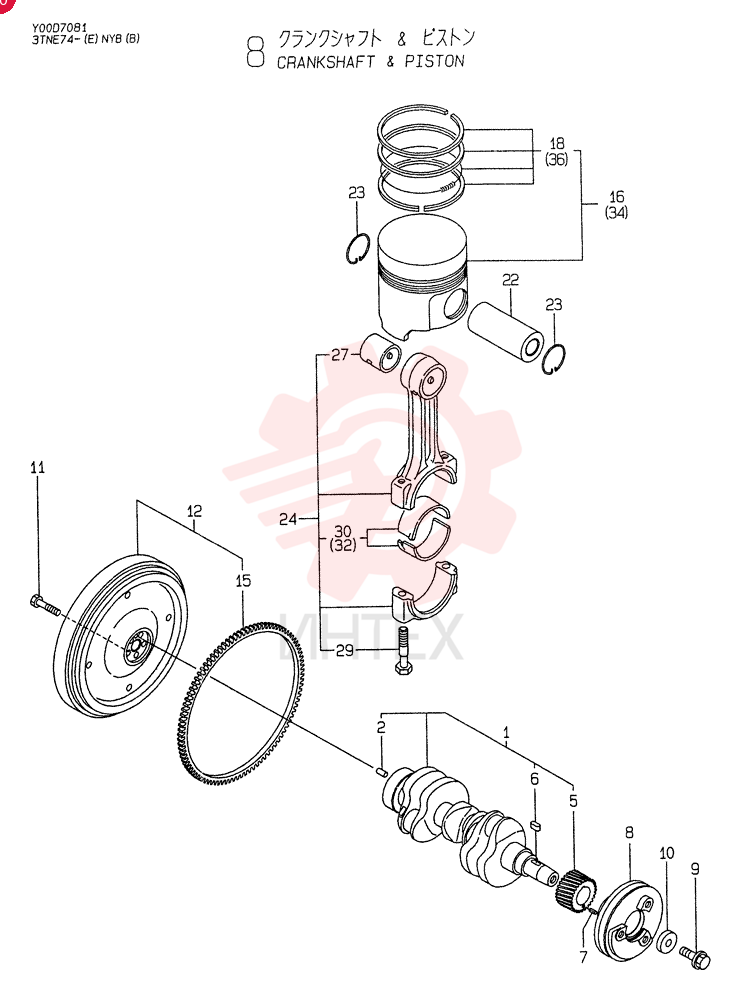 CRANKSHAFT VV11962421700