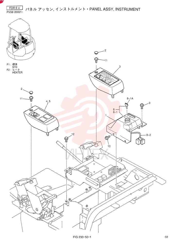 PANEL ASSY, INSTRUMENT (STD) PV17M00008F1
