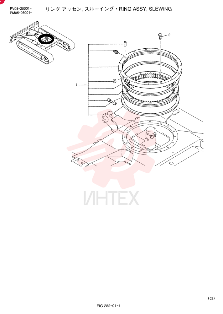RING ASSY, SLEWING PM40F00013F1