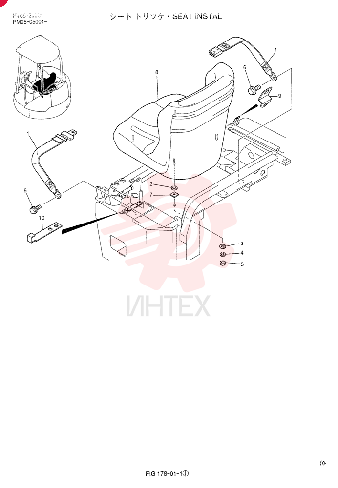 SEAT INSTAL PM25M00012F1