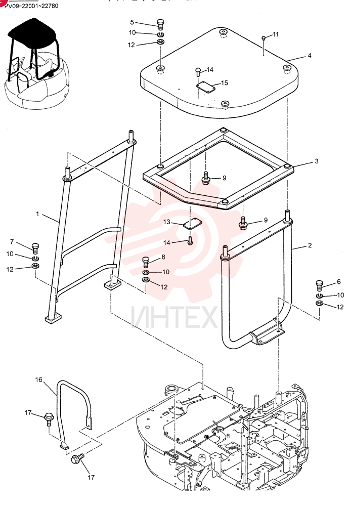 Canopy Assembly PV06C01025F1
