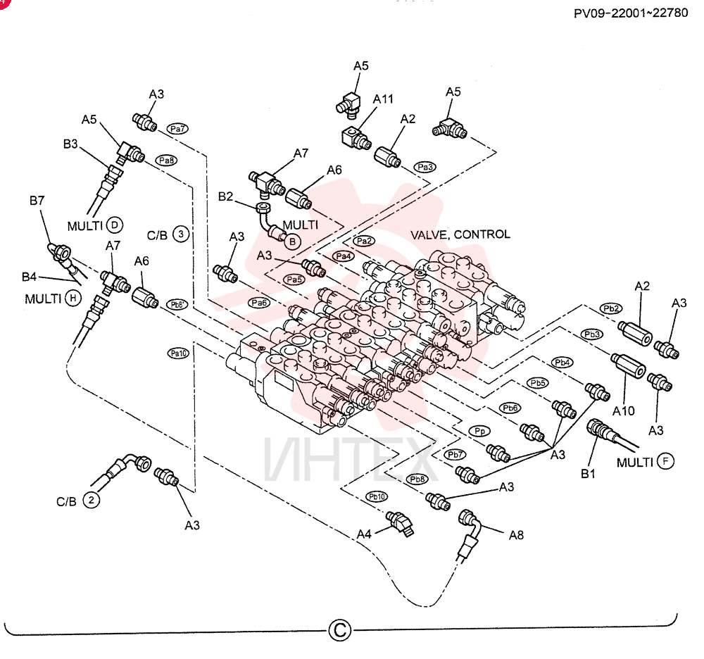 CONTROL LINES,MAIN (SWING REMOTE CONTROL + HAND CONTROL) PW06H00005F3 (2)