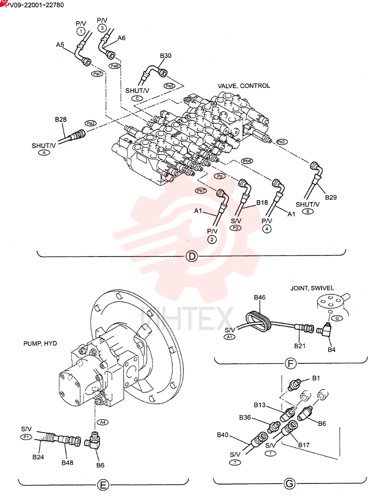 CONTROL LINES,PROPEL PV62H00005F1 (2)
