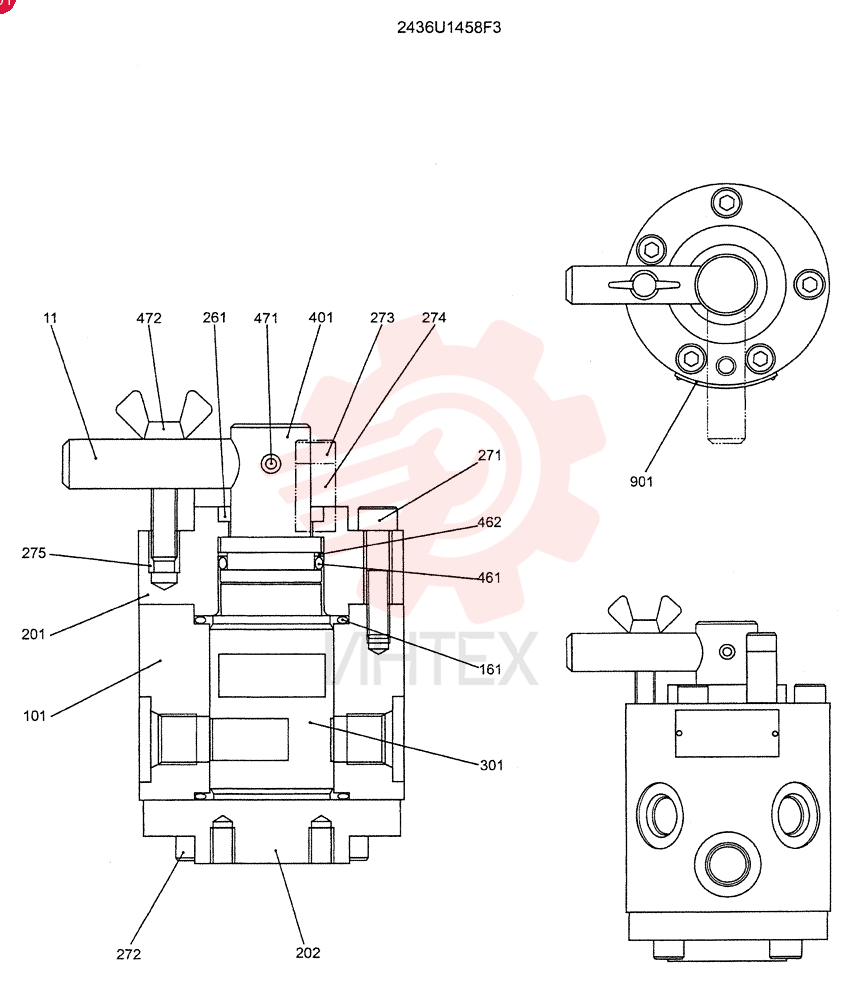 CONTROL VALVE 2436U1458F3