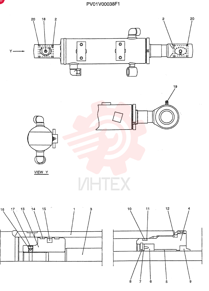 CYLINDER ASSY. PV01V00038F1