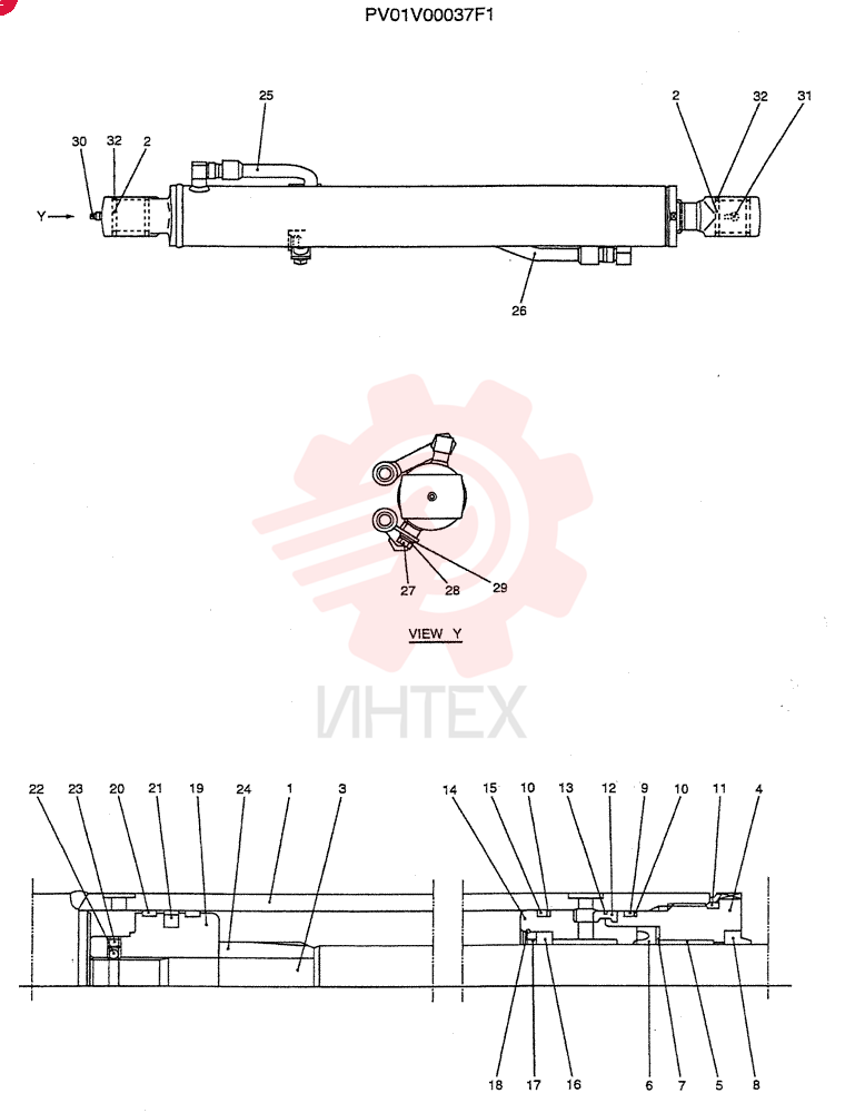 CYLINDER ASSY. PV01V00037F1