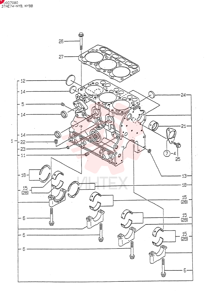 CYLINDER BLOCK(A) 3TNE74-NYB