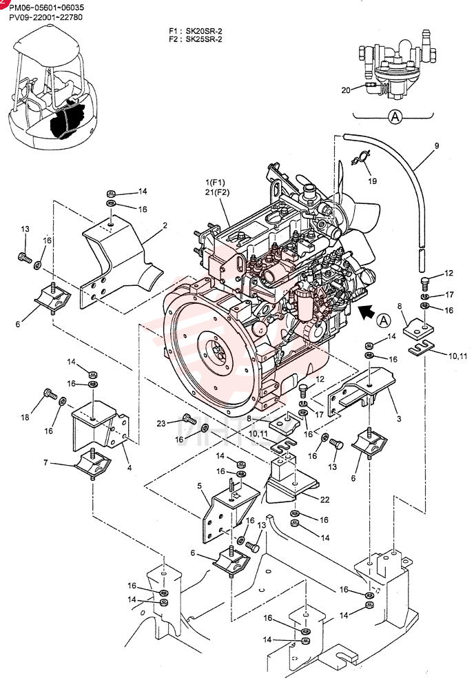 ENGINE INSTAL SEE(FIG024)