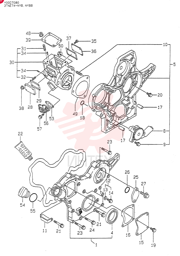 GEAR HOUSING(A) 3TNE74-NYB