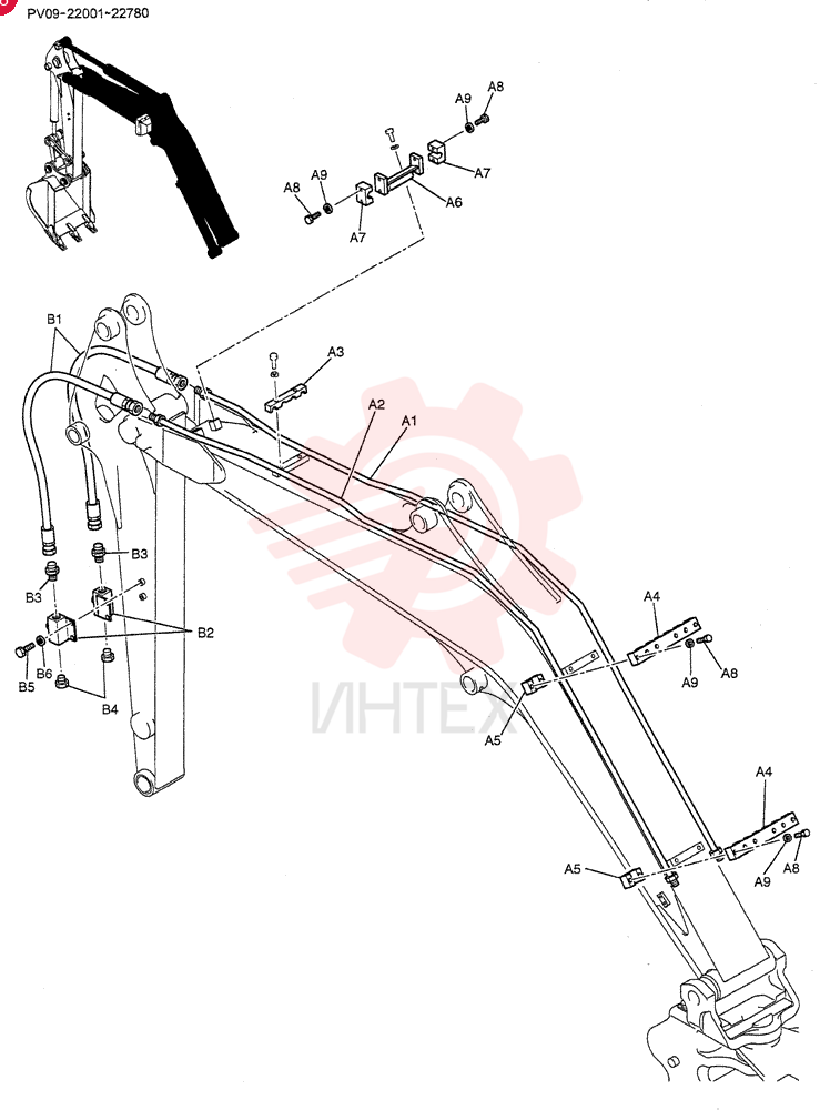 HYD LINES, BOOM PV42H00017F1